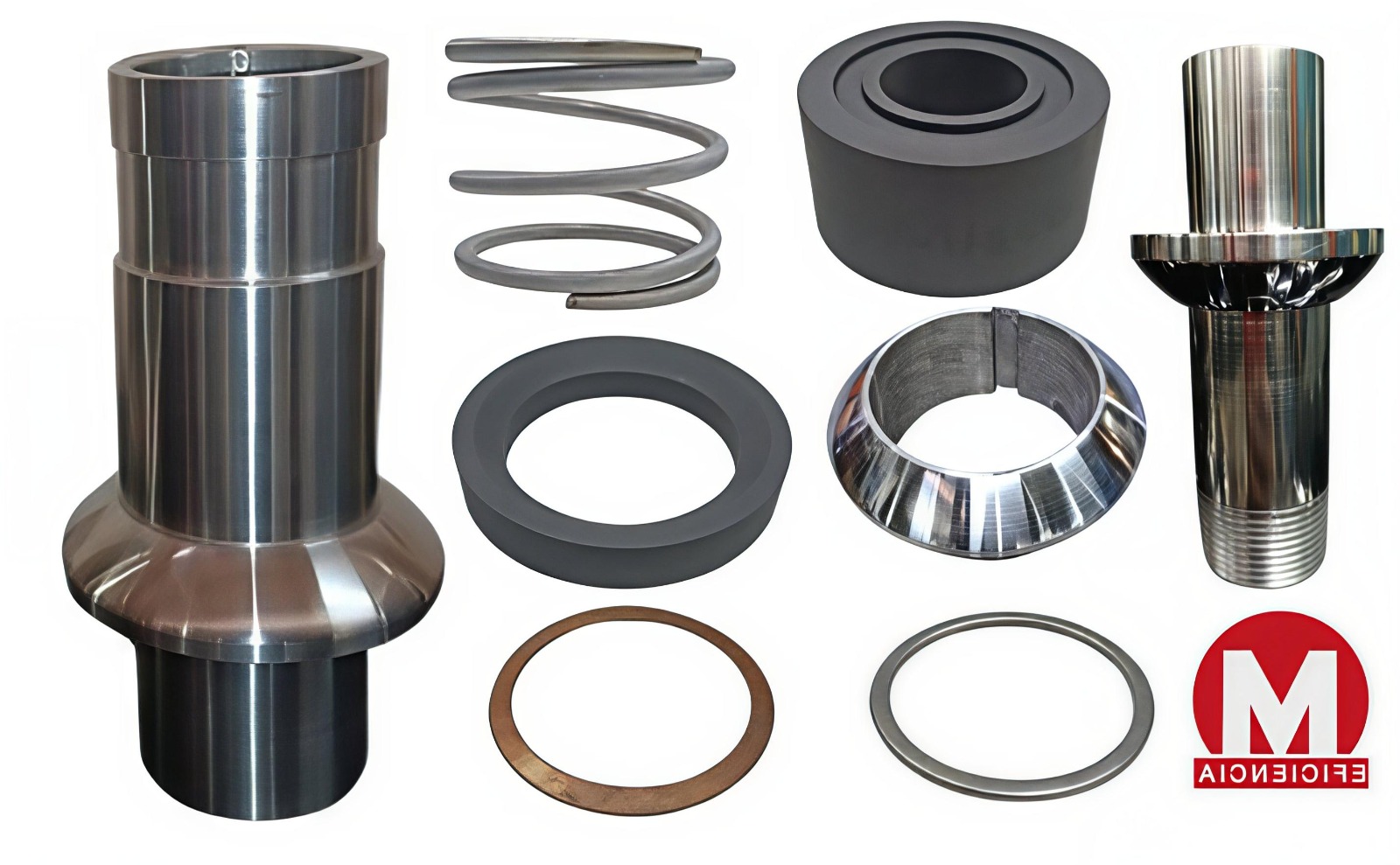 Refacciones originales MISCO para juntas rotativas y válvulas: sellos, resortes y componentes de alta precisión.